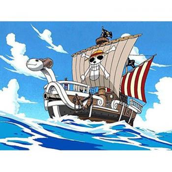 Décor Bateau Pirate en Peinture Diamant