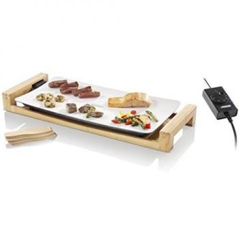 Princess Grill Pure 103030 Plancha 25 x 50 cm 2500W Madera de Bambú