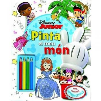 Disney Junior. Pinta el meu món: Amb activitats superdivertides! (Tapa blanda).