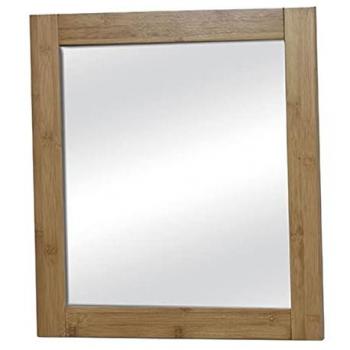 Specchio Elegante in MDF e Bambù