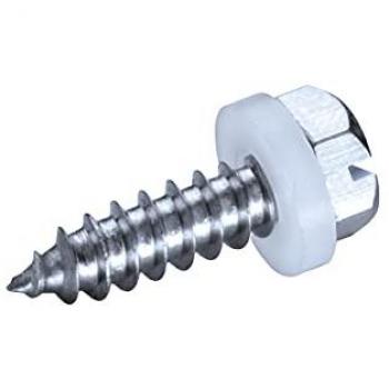 Goebel 1000‑Stück-Blechschrauben mit PA‑Scheiben, 4,8 × 13 mm verzinkt, Sechskant Längsschlitz