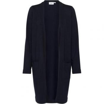 SAINT TROPEZ KilaSZ LS Open Strickcardigan für Damen – S (36), schwarz