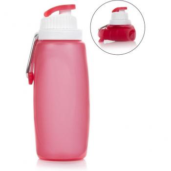 Mini Botella de Viaje 320ml con Mosquetón