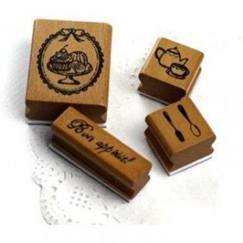 Vintage Decorator Rubber Stamp