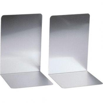 Serre-livres MAUL en aluminium 12x12x17,5 cm set de 2 argent