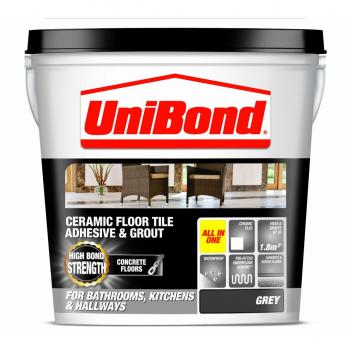 UniBond 7.3kg Tub of Floor Tile Adhesive & Grout