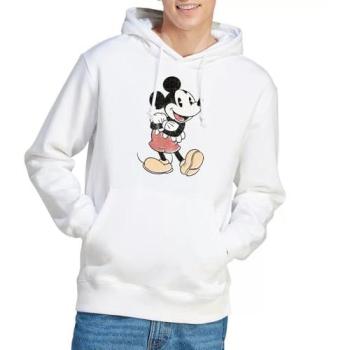 Unisex Disney Mickey Retro Hoodie – White L (Large)