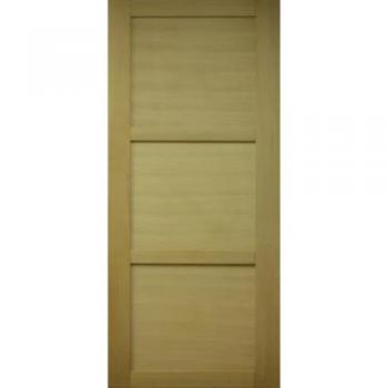 Puerta corredera 3 paneles ayous 73 cm con 2 conchas sin manilla