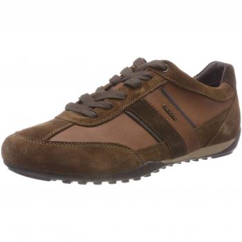 Geox U Wells C, Scarpe da Ginnastica Basse Uomo, Marrone
