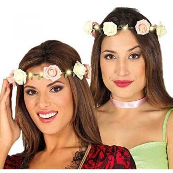 Fasching Party Zubehör: Guirca Leuchtkralle – Damen, Creme Altrosa