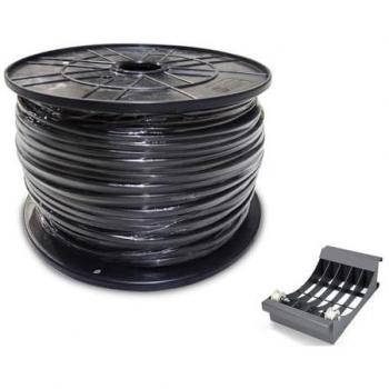 H05VV‑F 2×1 mm Black Cable, 300 m Length