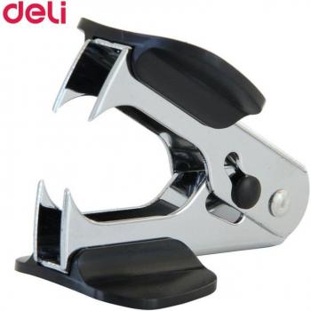 Deli Normel agrafeuse manuelle en métal, dimensions 55x21x31, avec extracteur d'ongles, compatible 24/6 agrafes, acier inoxydable 0231