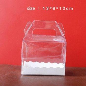 5pcs Transparent Cake Roll Packaging Box for Parties