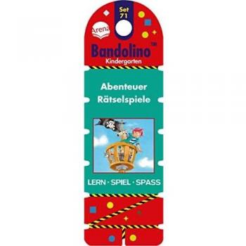 Bandolino Set 71. Abenteuer Rätselspiele: Lernspiel mit Lösungskontrolle für Kinder ab 4 Jahren