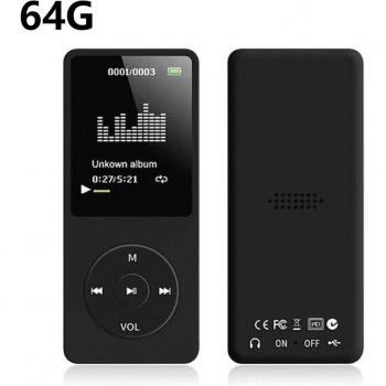1.8 MP3 Music Player with Speaker, 8/16/32/64GB, HIFI Quality