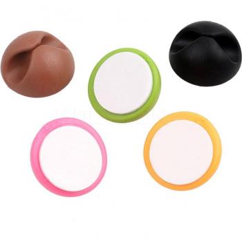 Clip Rond Multi‑Câbles – Enrouleur 6 pièces pour Téléphone et USB