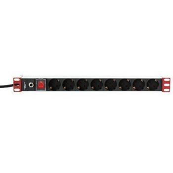 Multipresa Rack 1U 250V/16A 8x Schuko 3m