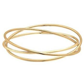 Elli PREMIUM Dreifach Verschlungener Armreif aus 925 Silber für Damen