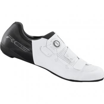 White Shimano RC502 SPD‑SL Performance Cycling Shoes – 2022 Model, 40.0 (25.2 cm)