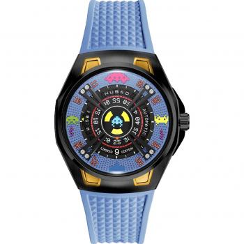 Nubeo NB-6099-SI-03 Herrenuhr Space Invaders Automatik 44mm 5ATM Limited Edition