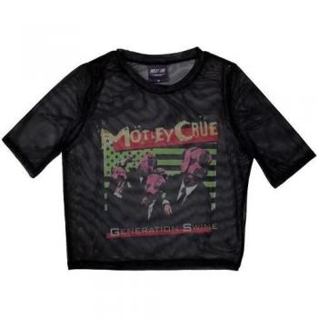 MotlyCrüe Crop Top Negra de Geração Suína 14 UK