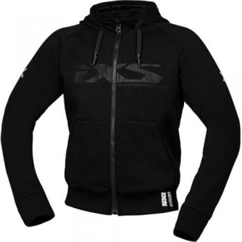Stile Motociclista IXS Rapid 1.0 – Felpa con Cappuccio e Zip Nero 3XL