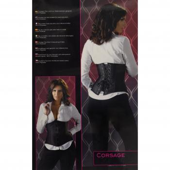 Cottelli PARTY Corsage mit Rücken­schleife – Schwarzer Stil, L