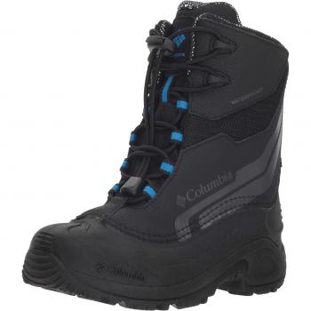 Columbia Kinder Bugaboot Plus IV Omni-Heat Schneestiefel, EU 32, Schwarz, Blau
