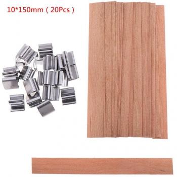 Wooden Candle Wicks with Sustainer Tabs