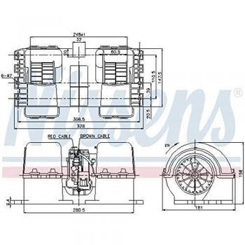 Nissens Pulseur d'air Habitacle 87133