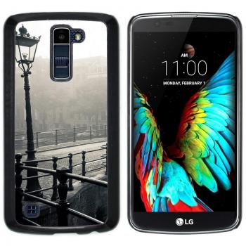 Protector de Caja Shell Black & White para teléfonos LG K10, K420N, K430DSF