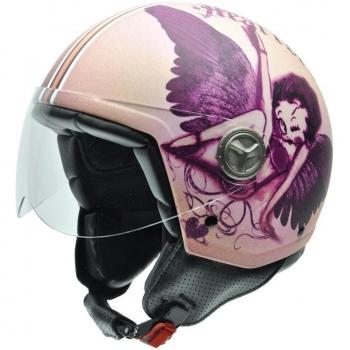 NZI Zeta Heartbreaker Casco de Moto Betty Boop 58-59