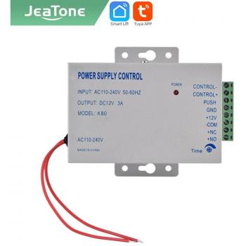 Jeatone Miniature Electric Lock Power Supply 12V 3A