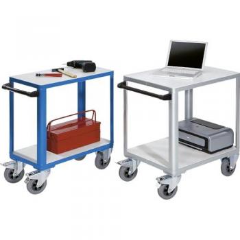 EUROKRAFTpro Utility Trolley, 750mm L x 400mm W, Light Blue
