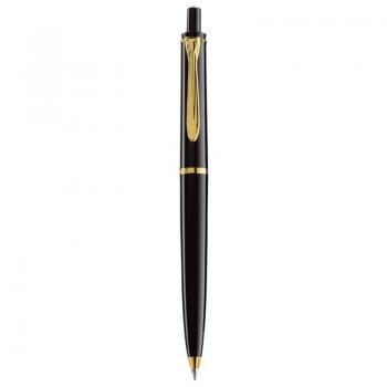 Pelikan Classic K200, Druckkugelschreiber, schwarz mit Gold-Akzent