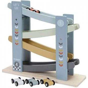 Little Dutch Houten Rollerbaan Cars met 4 auto's b