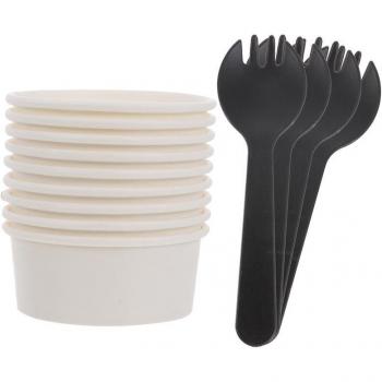 Kit Fêtes: Tasses à Crème et Cuillères