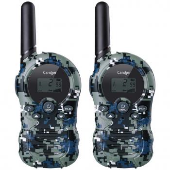 Caroger Talkie Walkie Enfant 8 Chaînes Paire PMR446MHZ Rido Bidirectionnelle jusqu'à 3000 mètres
