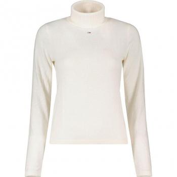 Tommy Jeans Basic Rollkragenpullover Écru