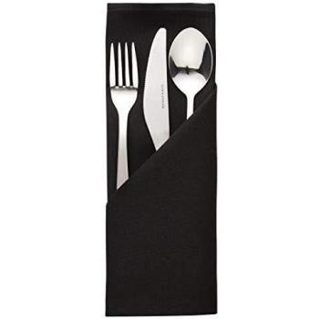 Black Polyester Napkins (HB561, 10 Pack)