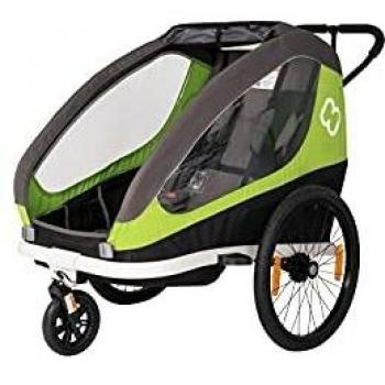 Hamax Traveller Twin Child Bicycle Trailer Green/Grey