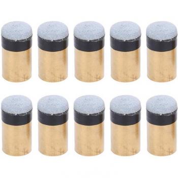Billiards Snooker Pool Cue Tip Replacement Copper PU Leather