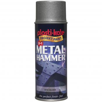 Plasti‑Kote 2212 Silver 400 ml Metal Paint Hammer