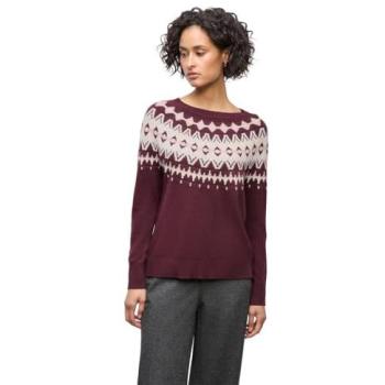 Rundhals‑Pulli STREET ONE, Rot, Damengröße 34, wildberry rot