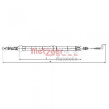 Cable for Parking Brake (METZGER 10.7392)