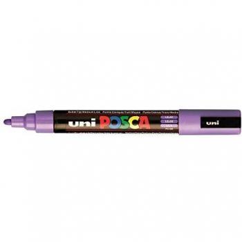 Marcador uni-posca pc5m color lila punta 1.8-2.5mm