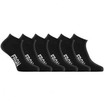 Pack de 6 Chaussettes Courtes Freegun pour Homme Noir
