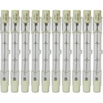 Ampoule halogène 75W tube en verre R7s 220-240V J Type T3 78mm, 10 pièces