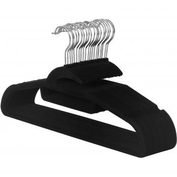 Verbesserte Anzugsteckringe – 20‑Pack – 360° drehbar – Schwarz