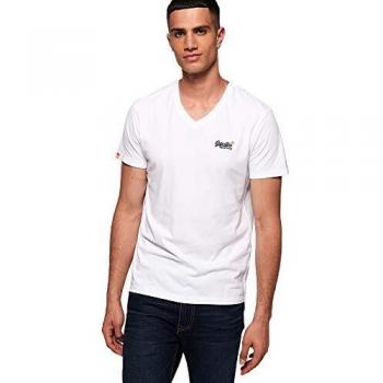 Superdry Orange Label Vntge EMB Vee Tee T-Shirt, Blanc (Optic White 26c), M Homme